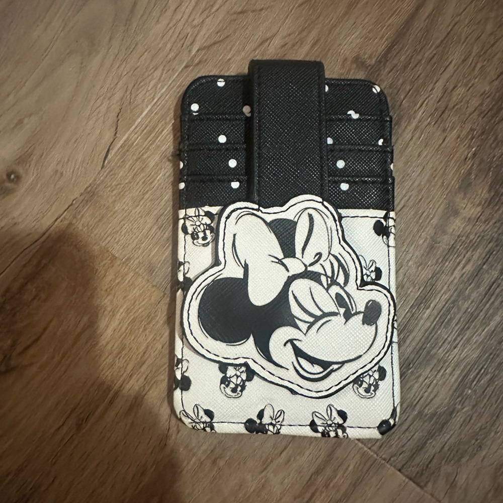 Minnie Mouse Black & White Phone Card Wallet by Disney